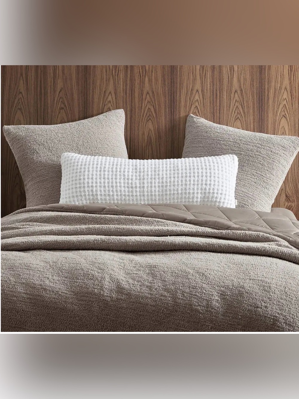 Sunday Citizen Snug Euro Shams - Taupe - NWT - Set of TWO MSRP $180